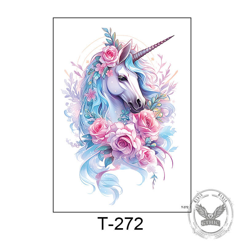 6 Pcs Colorful Vivid Animal Temporary Tattoo Stickers