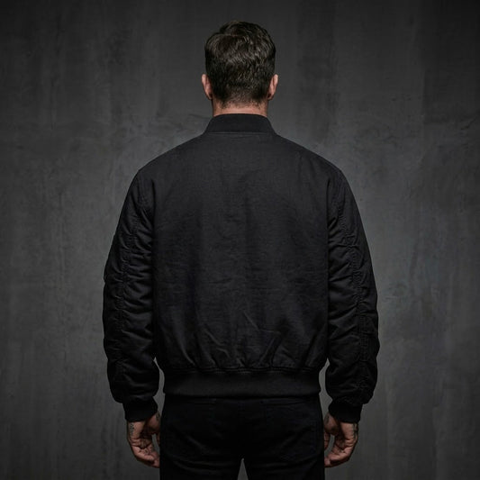 American Loose Solid Color Dropped Shoulders Jacket