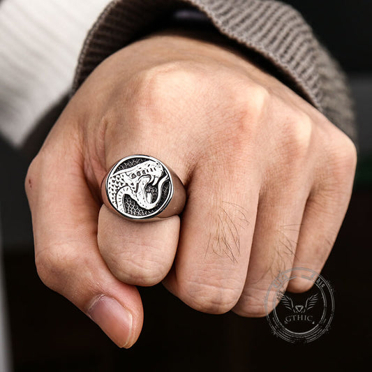 Domineering Cobra Snake Ring in Stainless Steel