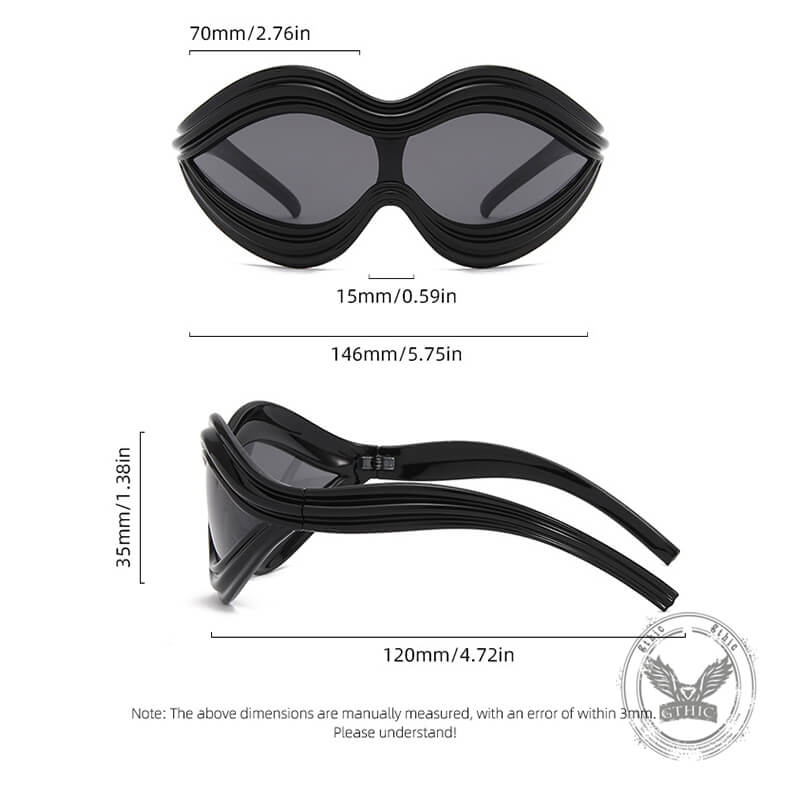 Fashion One-Piece UV Protection PC Sunglasses