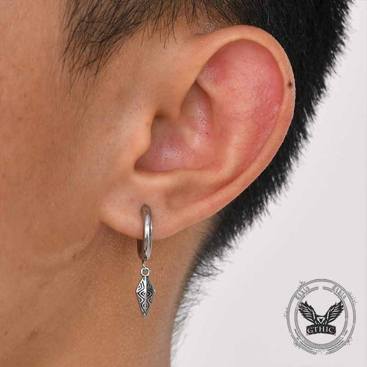Fashion Rhombus Dangle Earrings in Stainless Steel