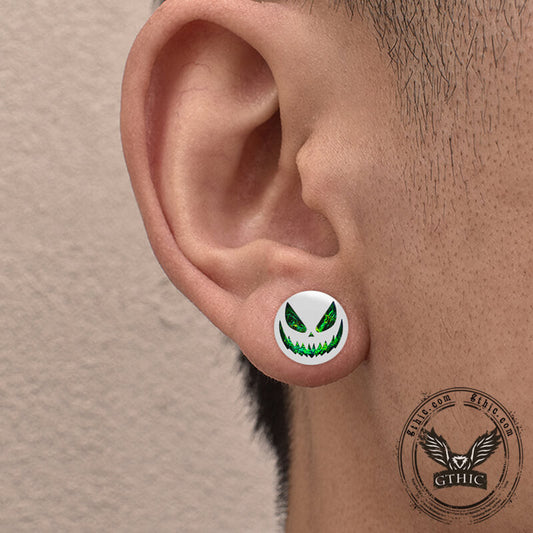Halloween Pumpkin Stainless Steel Ear Gauges