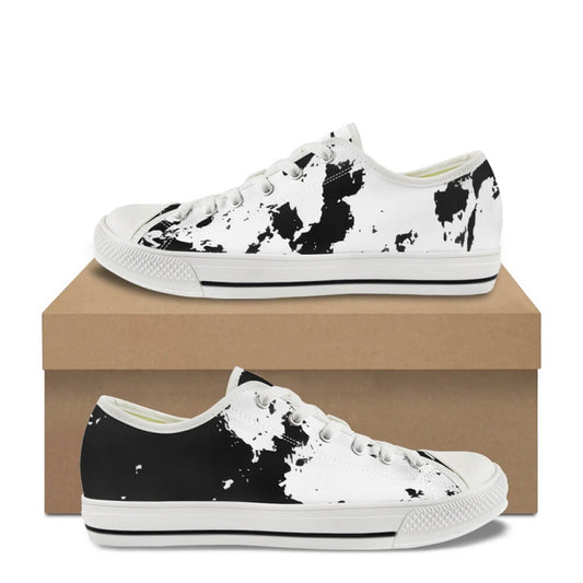 Ink Splash Print Canvas Shoes