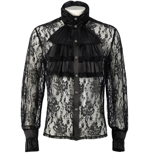 Men's Medieval Mesh Gothic Shirt