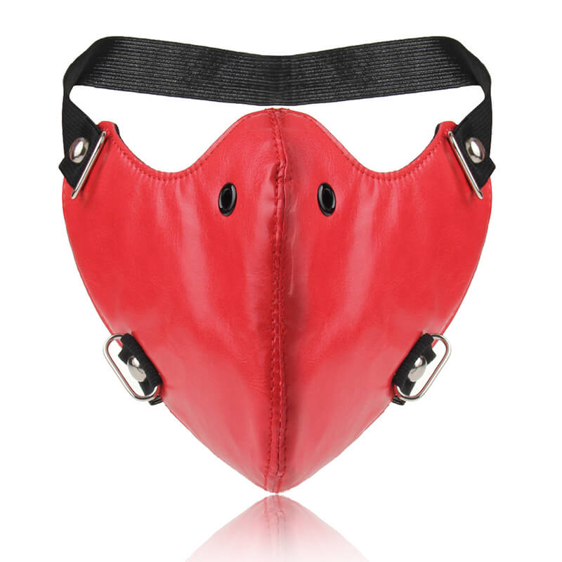 Punk Style Leather Half Face Mask