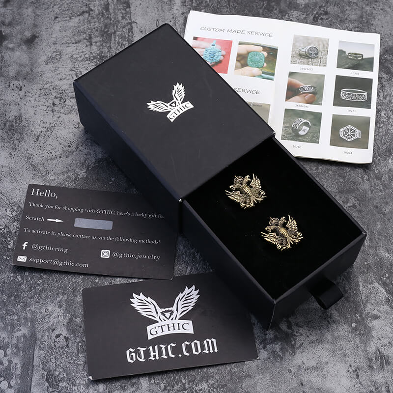 Royal Double-headed Eagle Cufflinks in Brass