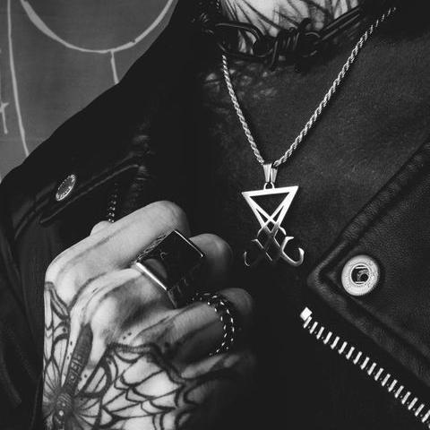 Seal of Lucifer Nephilim Satan Necklace in Stainless Steel