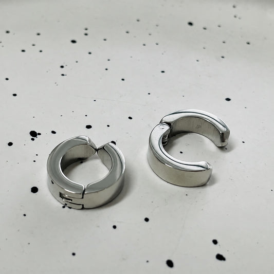 Simple Silver Color Stainless Steel Ear Cuffs