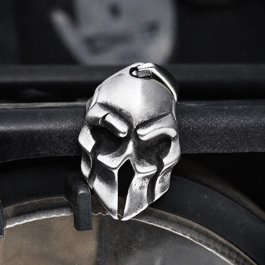 Spartan Warrior Helmet Pendant in Stainless Steel