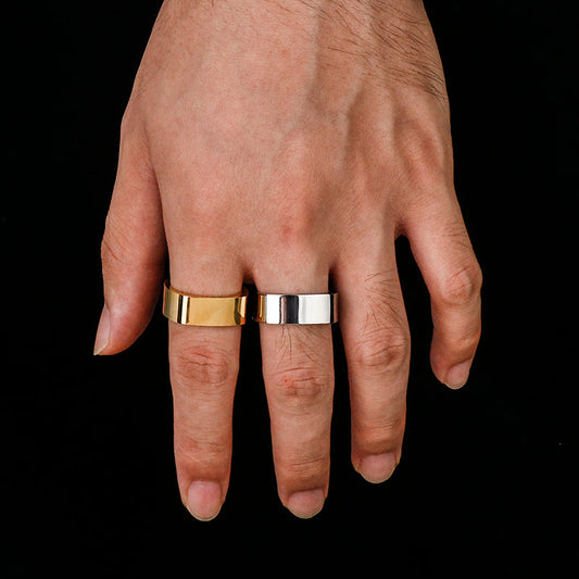 Simple Square Ring in Stainless Steel