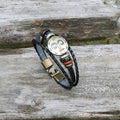 12 Constellation Alloy Leather Bracelet