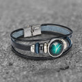 12 Constellation Multi-layer Leather Bracelet in Stainless Steel