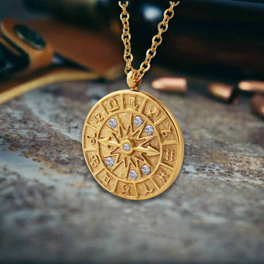 12 Constellation Pointer Pendant in Stainless Steel
