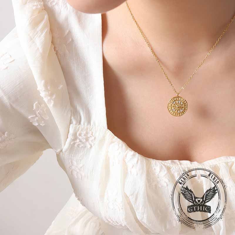 12 Constellation Pointer Pendant in Stainless Steel