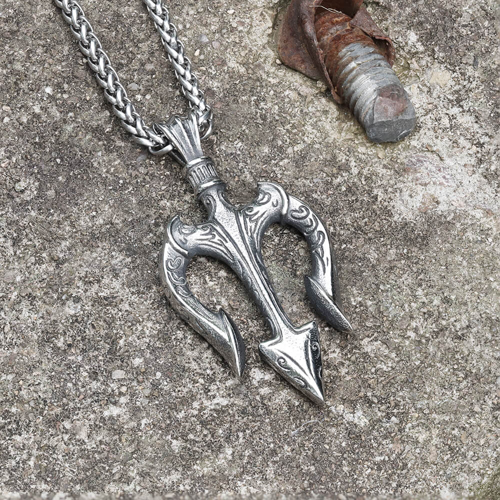 Trident Marine Pendant in Stainless Steel