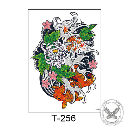 6 Pcs Colorful Vivid Animal Temporary Tattoo Stickers