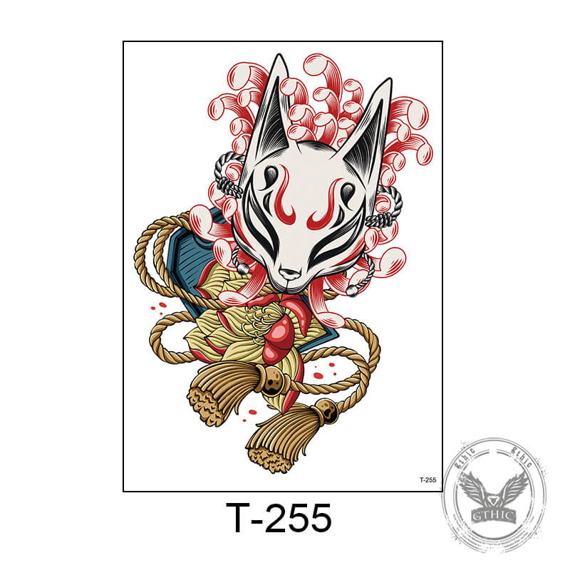 6 Pcs Colorful Vivid Animal Temporary Tattoo Stickers