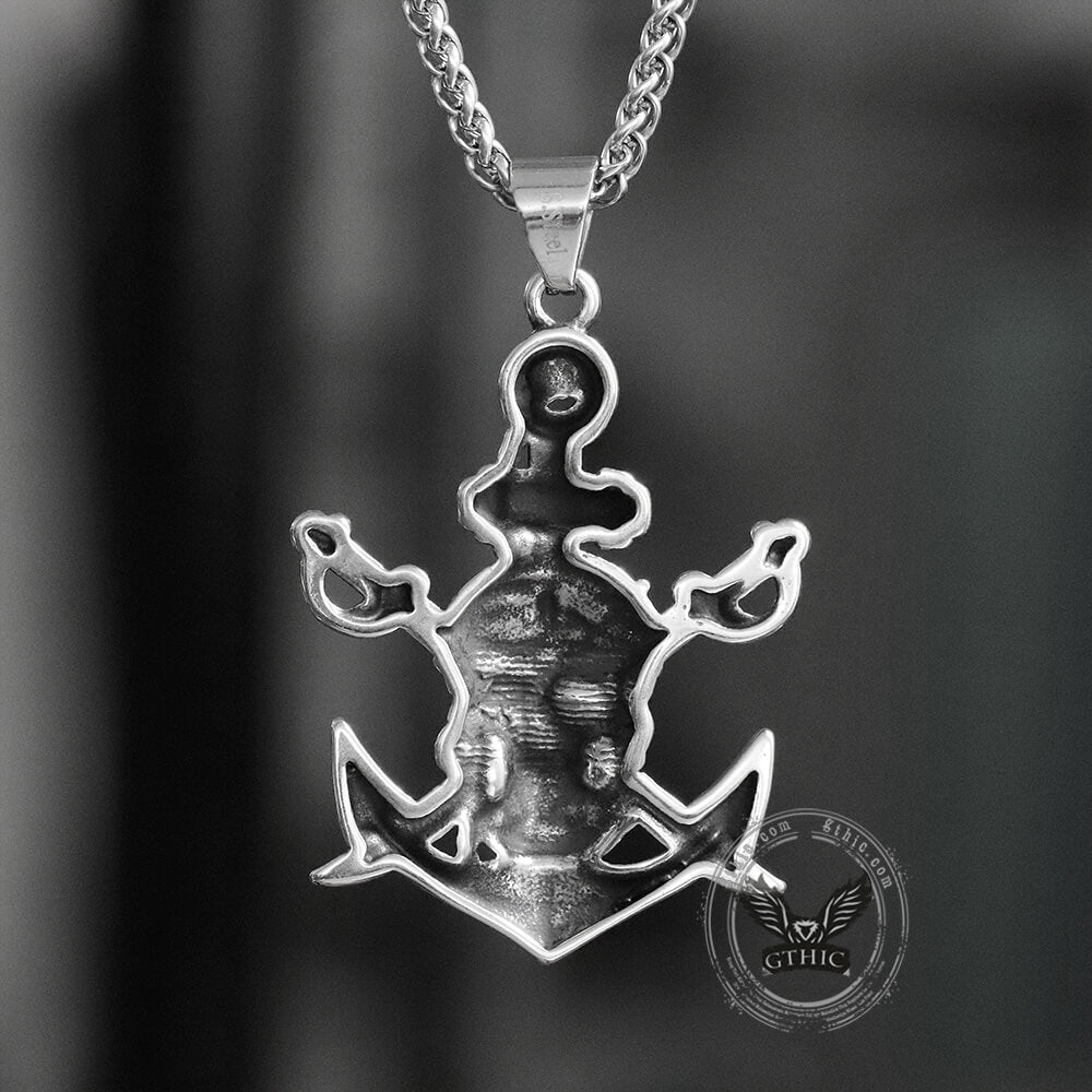 Death Pirate Pendant in Stainless Steel