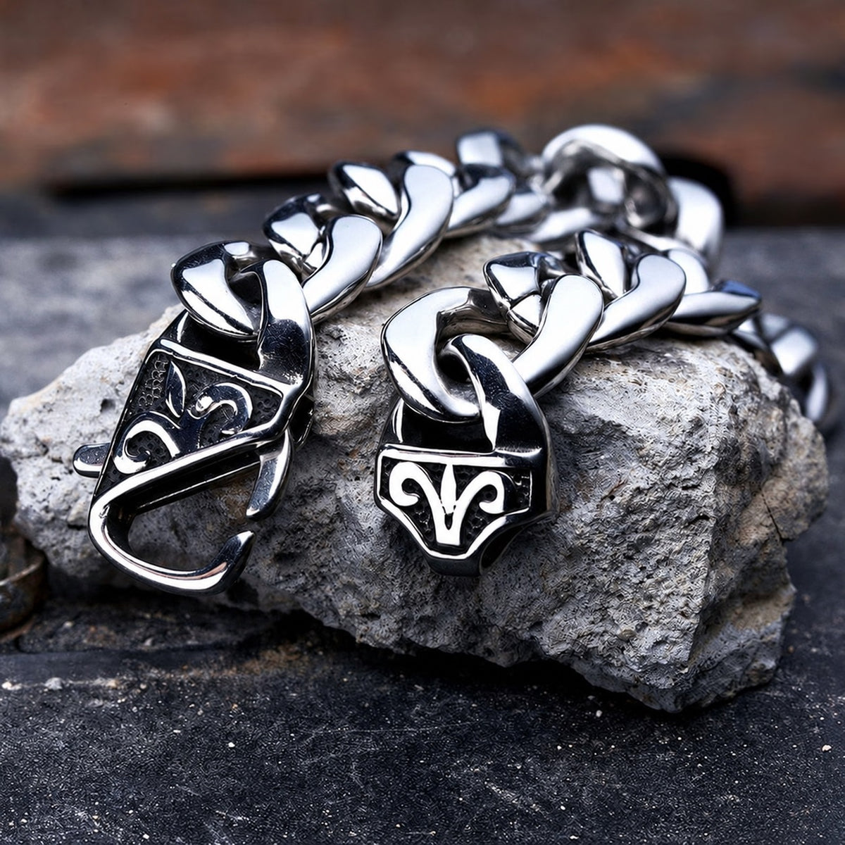 Classic Viking Totem Bracelet in Stainless Steel
