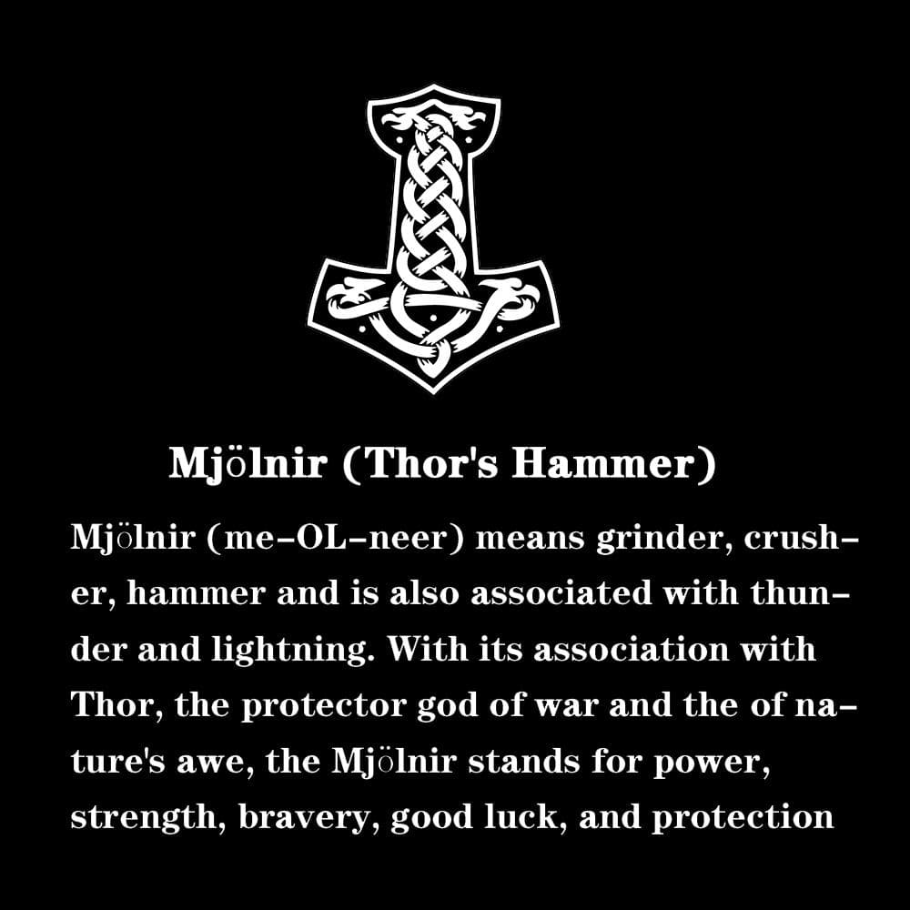 Thor's Hammer Rune Viking Ring in Stainless Steel