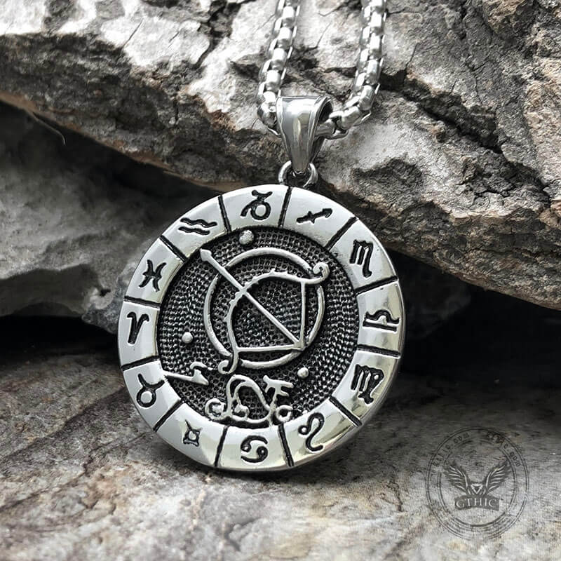 Sagittarius Pendant in Stainless Steel