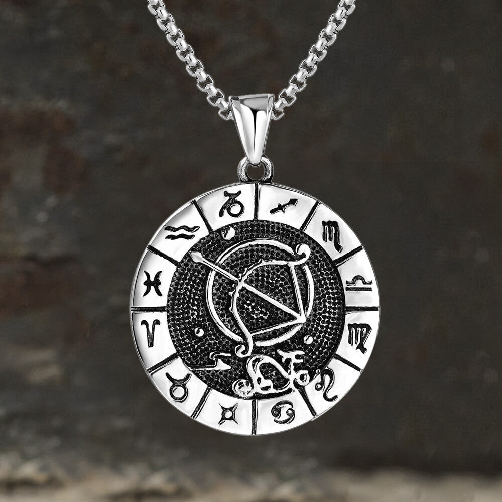 Sagittarius Pendant in Stainless Steel