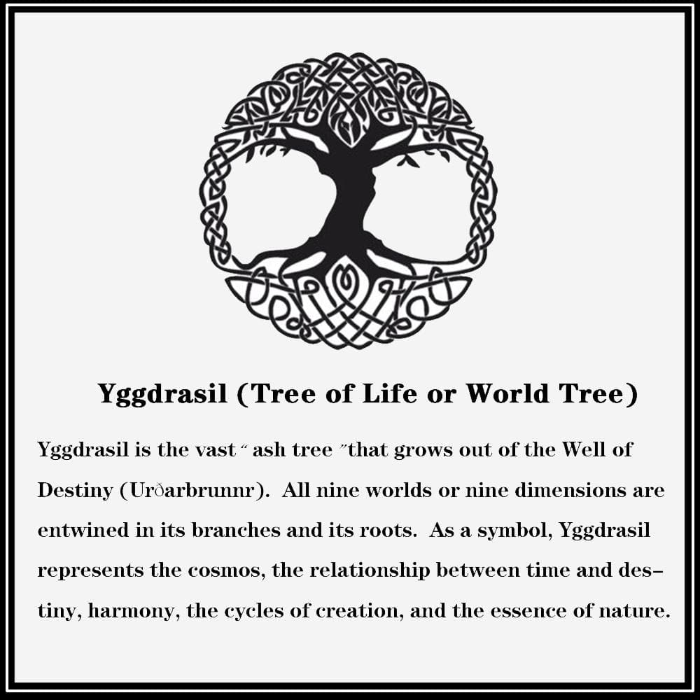 Tree of Life Signet Viking Ring in Stainless Steel