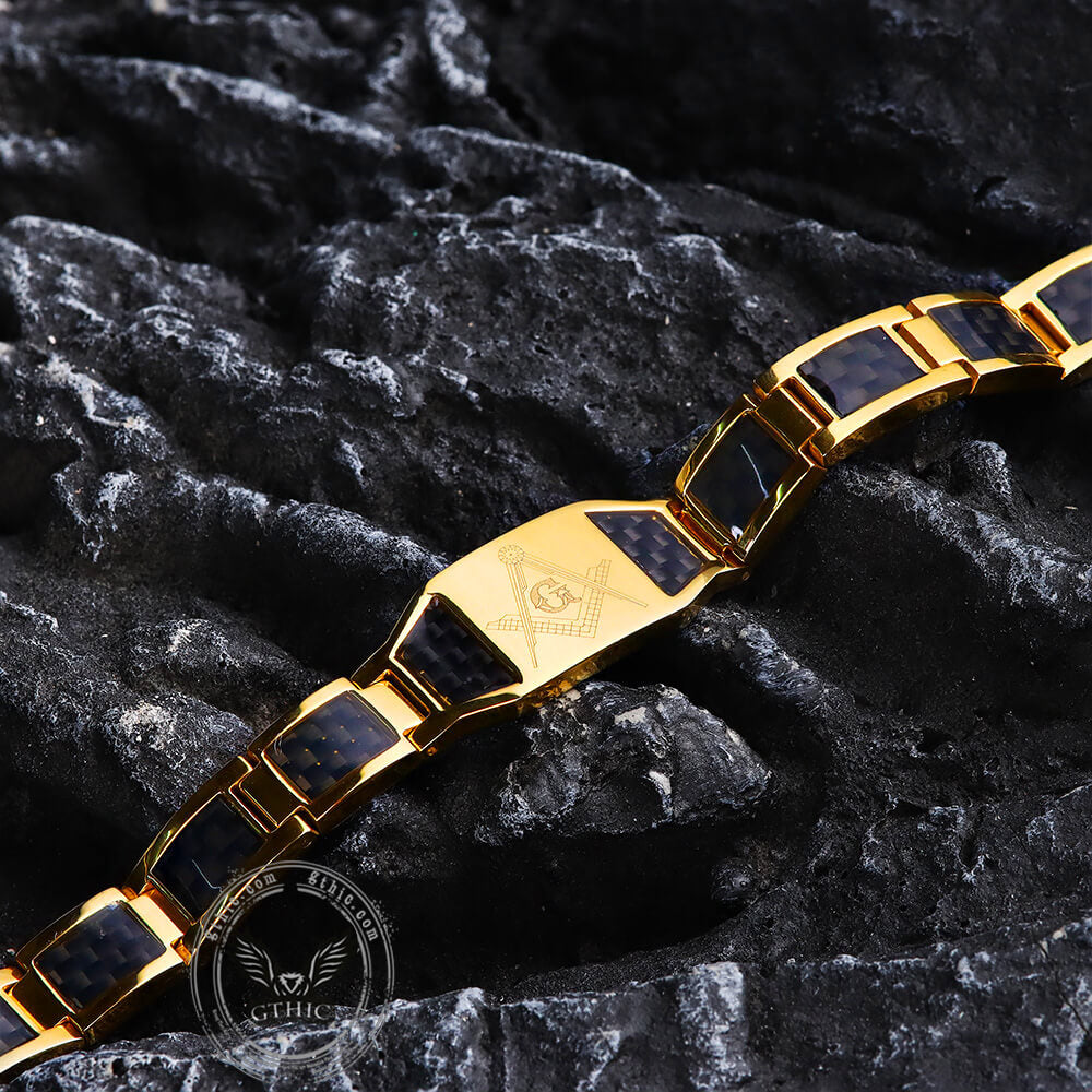 AG Fiber Germanium Stone Bracelet in Stainless Steel