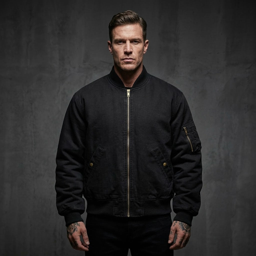 American Loose Solid Color Dropped Shoulders Jacket