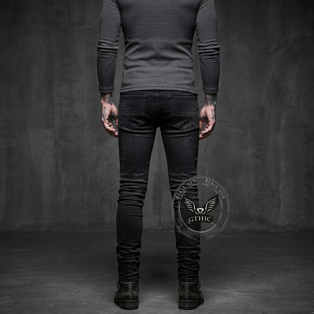 American Street Ripped Slim Fit Stretch Cotton Jeans
