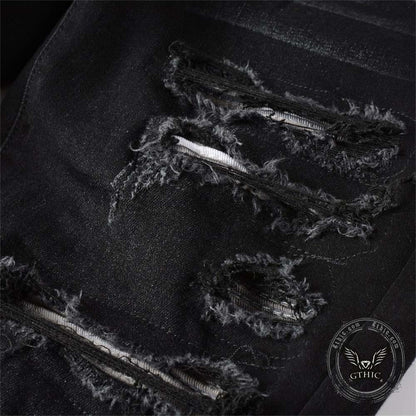 American Street Ripped Slim Fit Stretch Cotton Jeans
