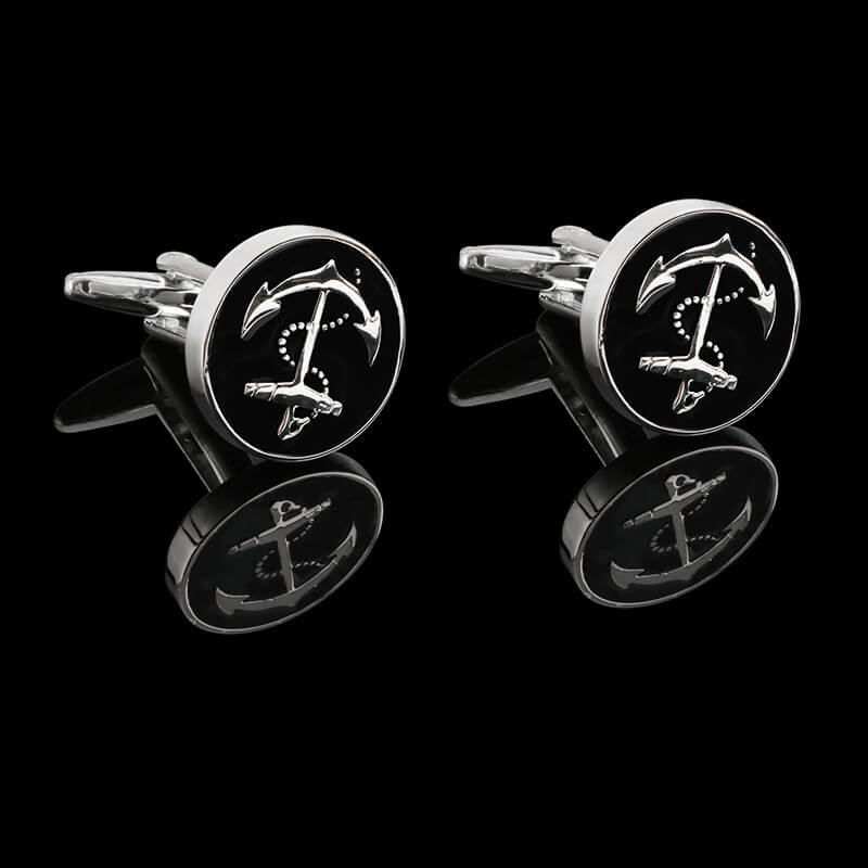 Anchor Marine Cufflinks in Brass