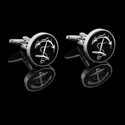 Anchor Marine Cufflinks in Brass