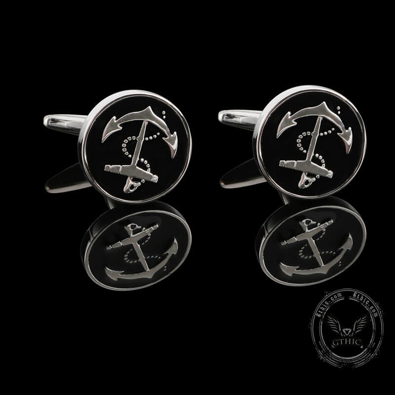 Anchor Marine Cufflinks in Brass