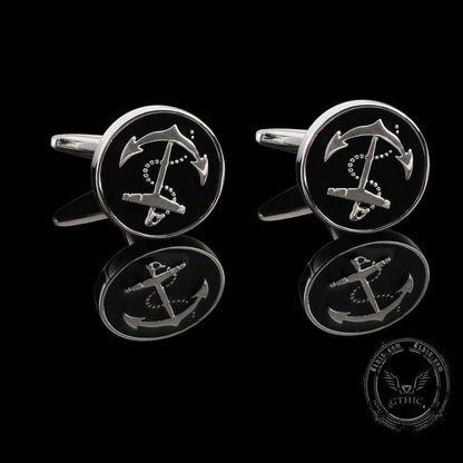 Anchor Marine Cufflinks in Brass