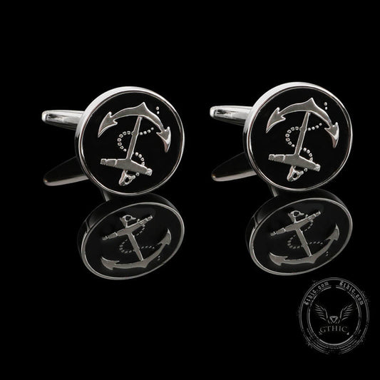 Anchor Marine Cufflinks in Brass