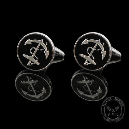 Anchor Marine Cufflinks in Brass