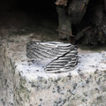 Angel Wing Ring in Stainless Steel