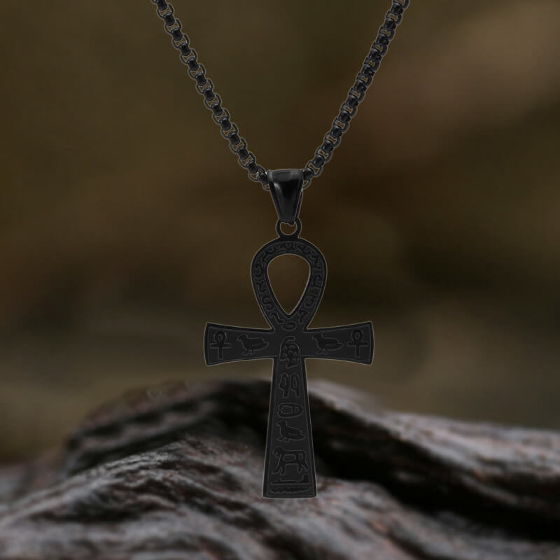 Ankh Cross Ancient Egyptian Symbol Pendant in Stainless Steel