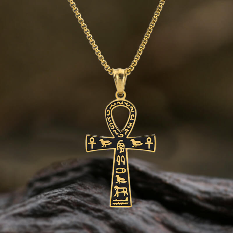 Ankh Cross Ancient Egyptian Symbol Pendant in Stainless Steel