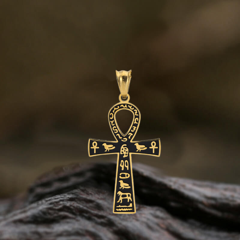 Ankh Cross Ancient Egyptian Symbol Pendant in Stainless Steel