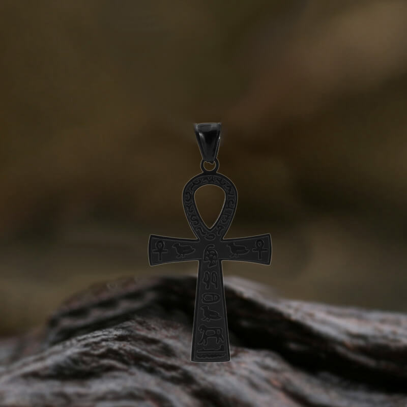Ankh Cross Ancient Egyptian Symbol Pendant in Stainless Steel