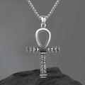 Ankh Eye of Horus Pendant in Stainless Steel