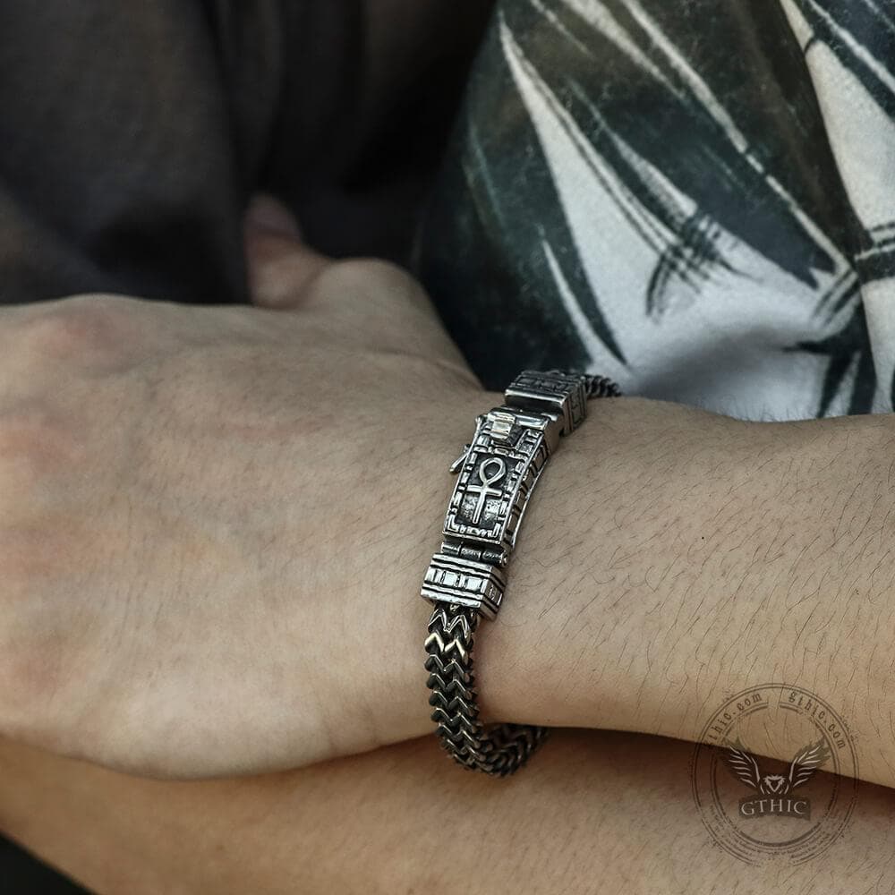 Ankh Bracelet in Stainless Steel
