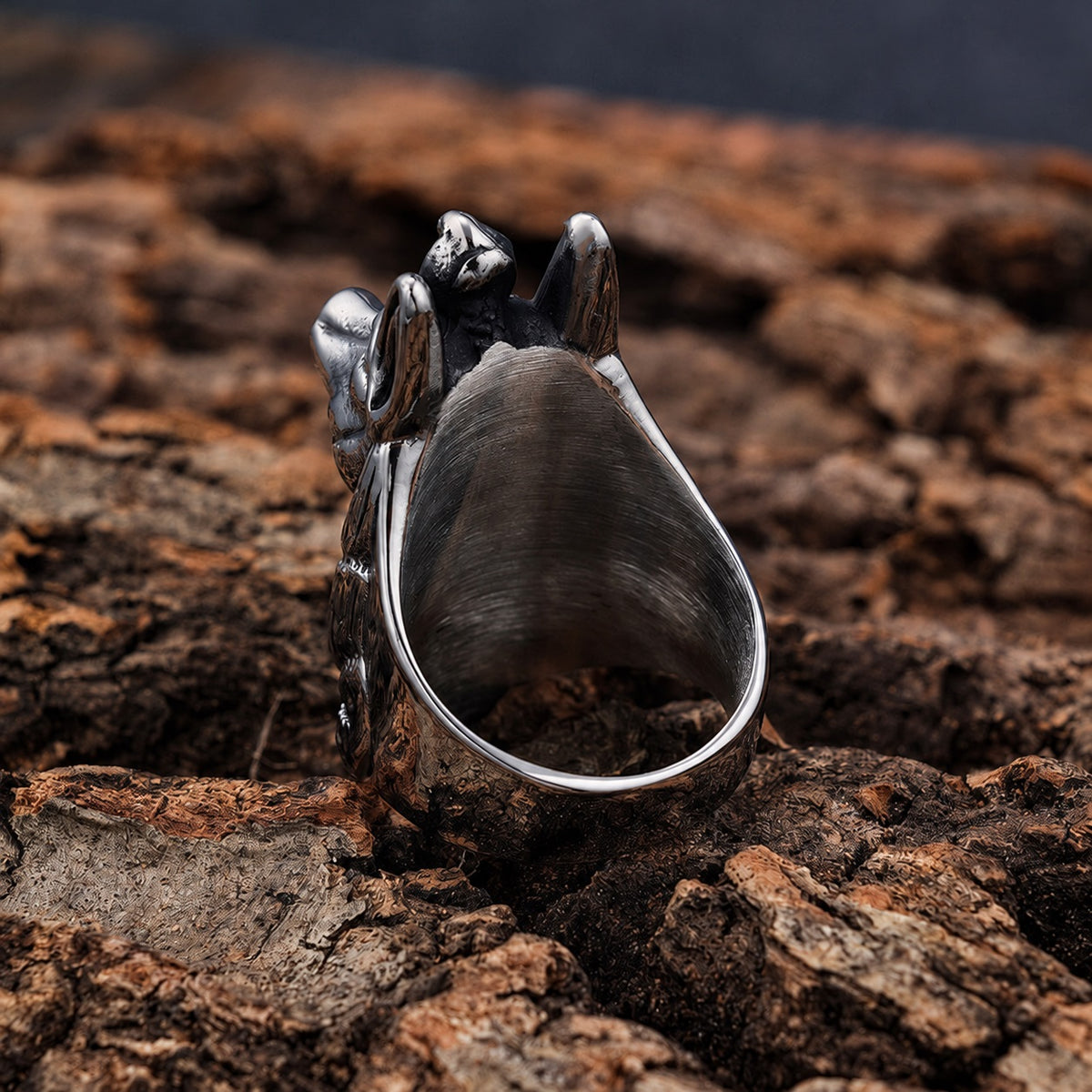 Anubis Egyptian Mythology Ring in Stainless Steel