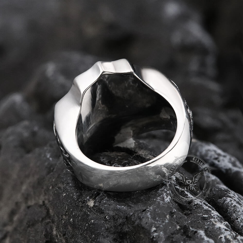 Archangel Guardian Ring in Stainless Steel