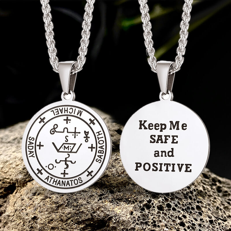 Archangel Michael Seal of Solomon Pendant in Stainless Steel