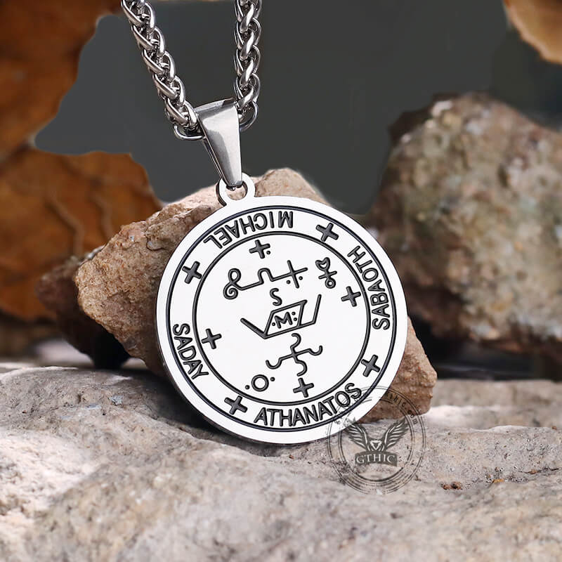Archangel Michael Seal of Solomon Pendant in Stainless Steel