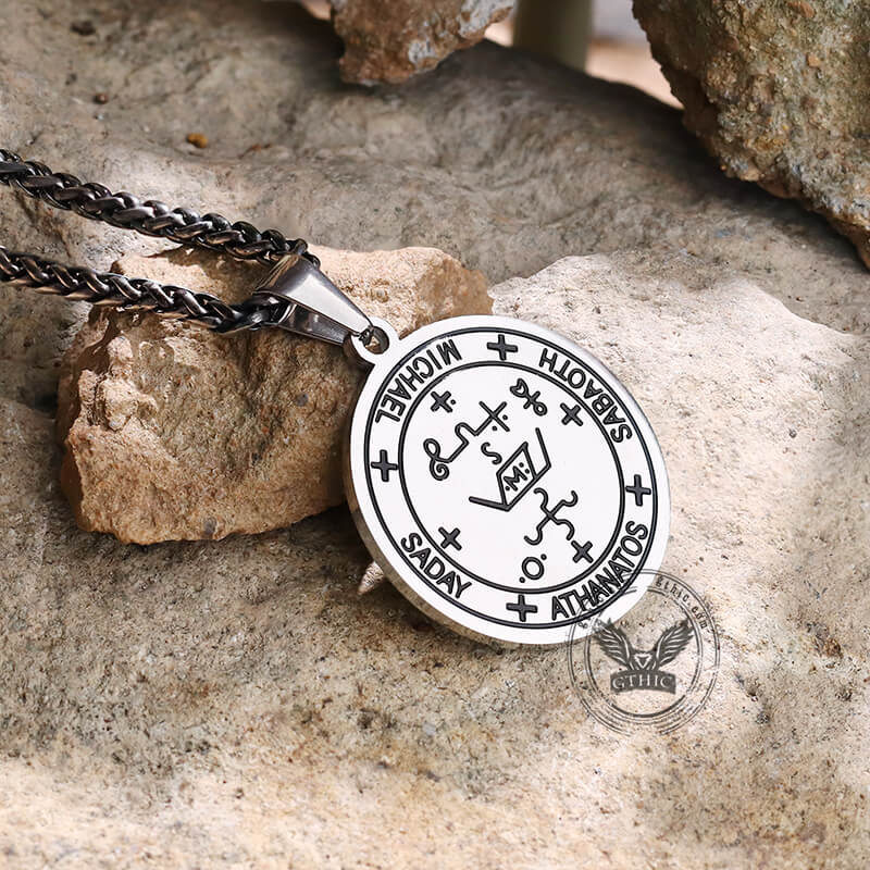 Archangel Michael Seal of Solomon Pendant in Stainless Steel