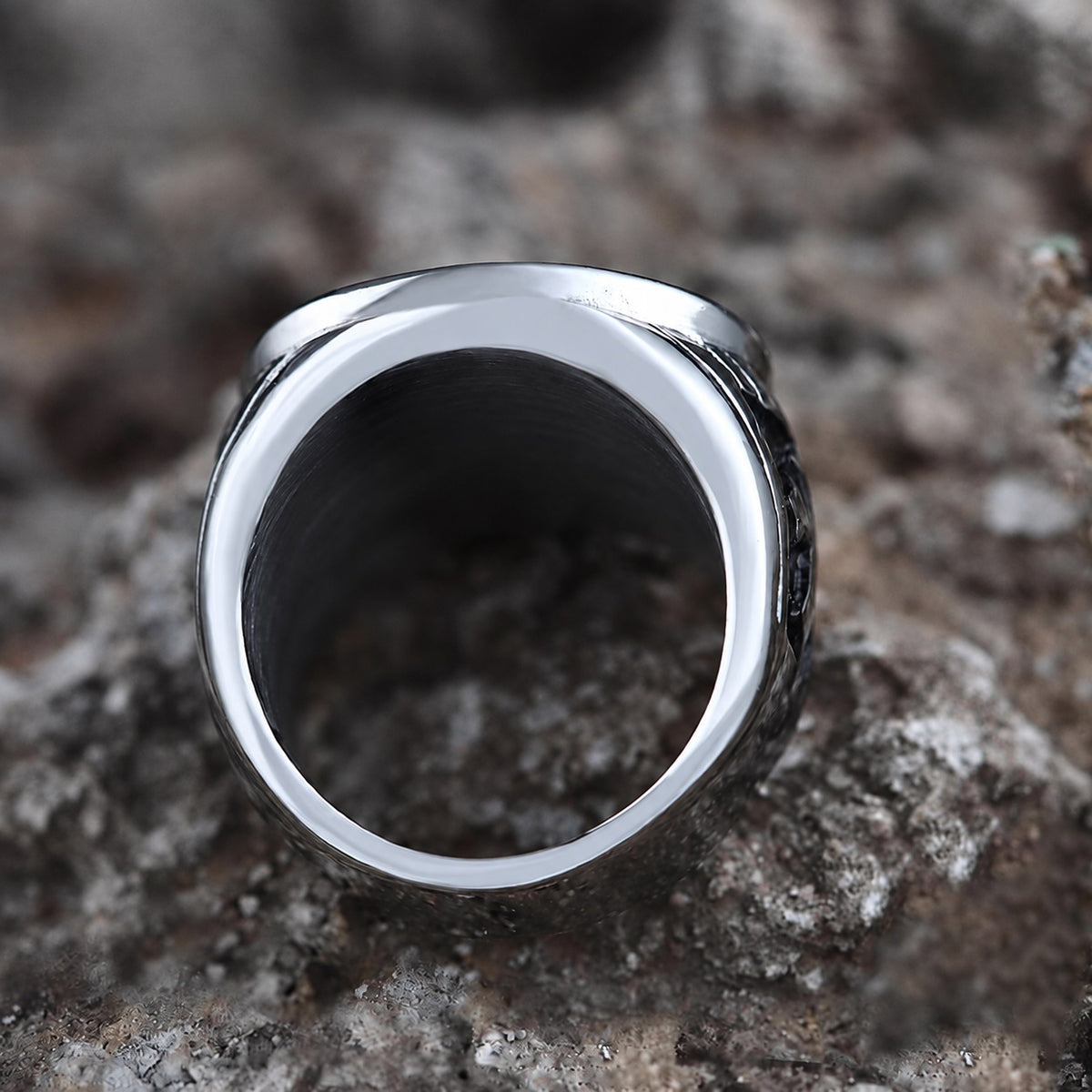 Archangel Saint Michael Ring in Stainless Steel